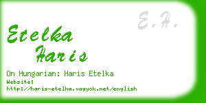 etelka haris business card